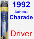 Driver Wiper Blade for 1992 Daihatsu Charade - Assurance