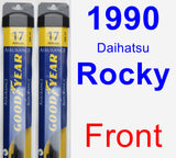 Front Wiper Blade Pack for 1990 Daihatsu Rocky - Assurance