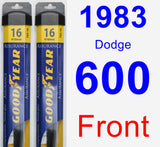 Front Wiper Blade Pack for 1983 Dodge 600 - Assurance