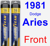 Front Wiper Blade Pack for 1981 Dodge Aries - Assurance