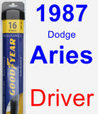 Driver Wiper Blade for 1987 Dodge Aries - Assurance