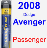 Passenger Wiper Blade for 2008 Dodge Avenger - Assurance