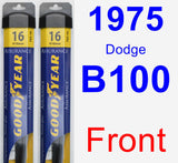 Front Wiper Blade Pack for 1975 Dodge B100 - Assurance