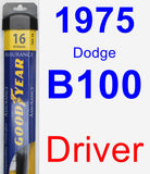 Driver Wiper Blade for 1975 Dodge B100 - Assurance