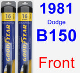 Front Wiper Blade Pack for 1981 Dodge B150 - Assurance