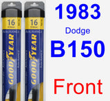 Front Wiper Blade Pack for 1983 Dodge B150 - Assurance