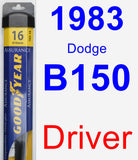 Driver Wiper Blade for 1983 Dodge B150 - Assurance