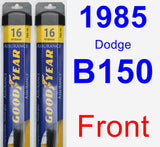 Front Wiper Blade Pack for 1985 Dodge B150 - Assurance