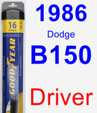 Driver Wiper Blade for 1986 Dodge B150 - Assurance