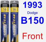 Front Wiper Blade Pack for 1993 Dodge B150 - Assurance