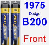 Front Wiper Blade Pack for 1975 Dodge B200 - Assurance