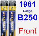 Front Wiper Blade Pack for 1981 Dodge B250 - Assurance