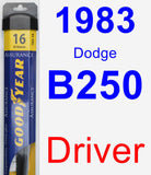 Driver Wiper Blade for 1983 Dodge B250 - Assurance