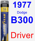 Driver Wiper Blade for 1977 Dodge B300 - Assurance