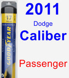 Passenger Wiper Blade for 2011 Dodge Caliber - Assurance