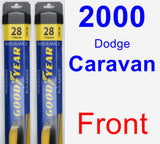 Front Wiper Blade Pack for 2000 Dodge Caravan - Assurance
