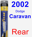 Rear Wiper Blade for 2002 Dodge Caravan - Assurance