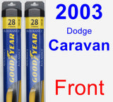 Front Wiper Blade Pack for 2003 Dodge Caravan - Assurance