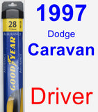 Driver Wiper Blade for 1997 Dodge Caravan - Assurance