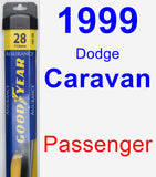 Passenger Wiper Blade for 1999 Dodge Caravan - Assurance