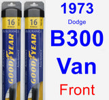 Front Wiper Blade Pack for 1973 Dodge B300 Van - Assurance