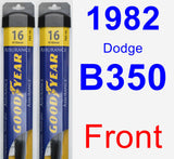 Front Wiper Blade Pack for 1982 Dodge B350 - Assurance