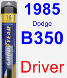 Driver Wiper Blade for 1985 Dodge B350 - Assurance