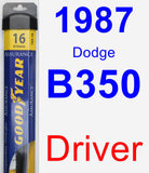 Driver Wiper Blade for 1987 Dodge B350 - Assurance