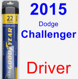 Driver Wiper Blade for 2015 Dodge Challenger - Assurance