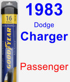 Passenger Wiper Blade for 1983 Dodge Charger - Assurance