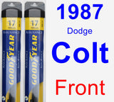 Front Wiper Blade Pack for 1987 Dodge Colt - Assurance