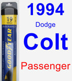 Passenger Wiper Blade for 1994 Dodge Colt - Assurance