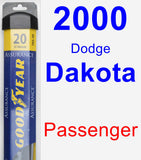 Passenger Wiper Blade for 2000 Dodge Dakota - Assurance