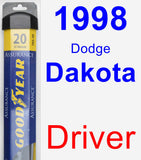 Driver Wiper Blade for 1998 Dodge Dakota - Assurance