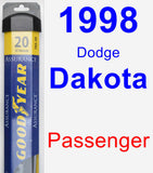 Passenger Wiper Blade for 1998 Dodge Dakota - Assurance