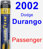 Passenger Wiper Blade for 2002 Dodge Durango - Assurance