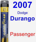 Passenger Wiper Blade for 2007 Dodge Durango - Assurance