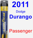 Passenger Wiper Blade for 2011 Dodge Durango - Assurance