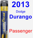 Passenger Wiper Blade for 2013 Dodge Durango - Assurance