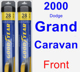 Front Wiper Blade Pack for 2000 Dodge Grand Caravan - Assurance