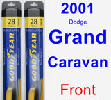 Front Wiper Blade Pack for 2001 Dodge Grand Caravan - Assurance