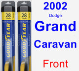 Front Wiper Blade Pack for 2002 Dodge Grand Caravan - Assurance
