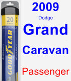 Passenger Wiper Blade for 2009 Dodge Grand Caravan - Assurance