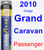 Passenger Wiper Blade for 2010 Dodge Grand Caravan - Assurance