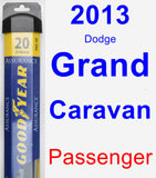 Passenger Wiper Blade for 2013 Dodge Grand Caravan - Assurance