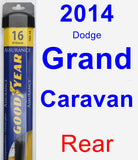 Rear Wiper Blade for 2014 Dodge Grand Caravan - Assurance