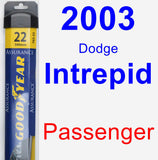 Passenger Wiper Blade for 2003 Dodge Intrepid - Assurance