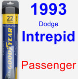 Passenger Wiper Blade for 1993 Dodge Intrepid - Assurance