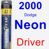 Driver Wiper Blade for 2000 Dodge Neon - Assurance