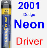 Driver Wiper Blade for 2001 Dodge Neon - Assurance